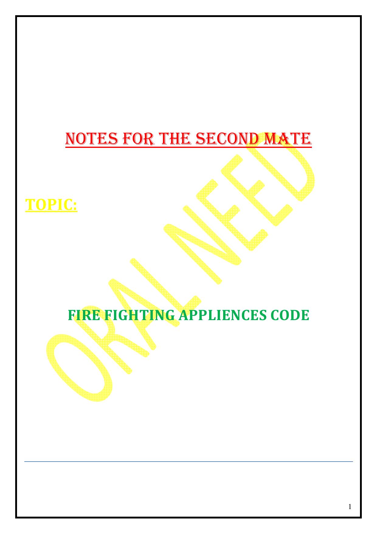 FIRE FIGHTING CODE by user