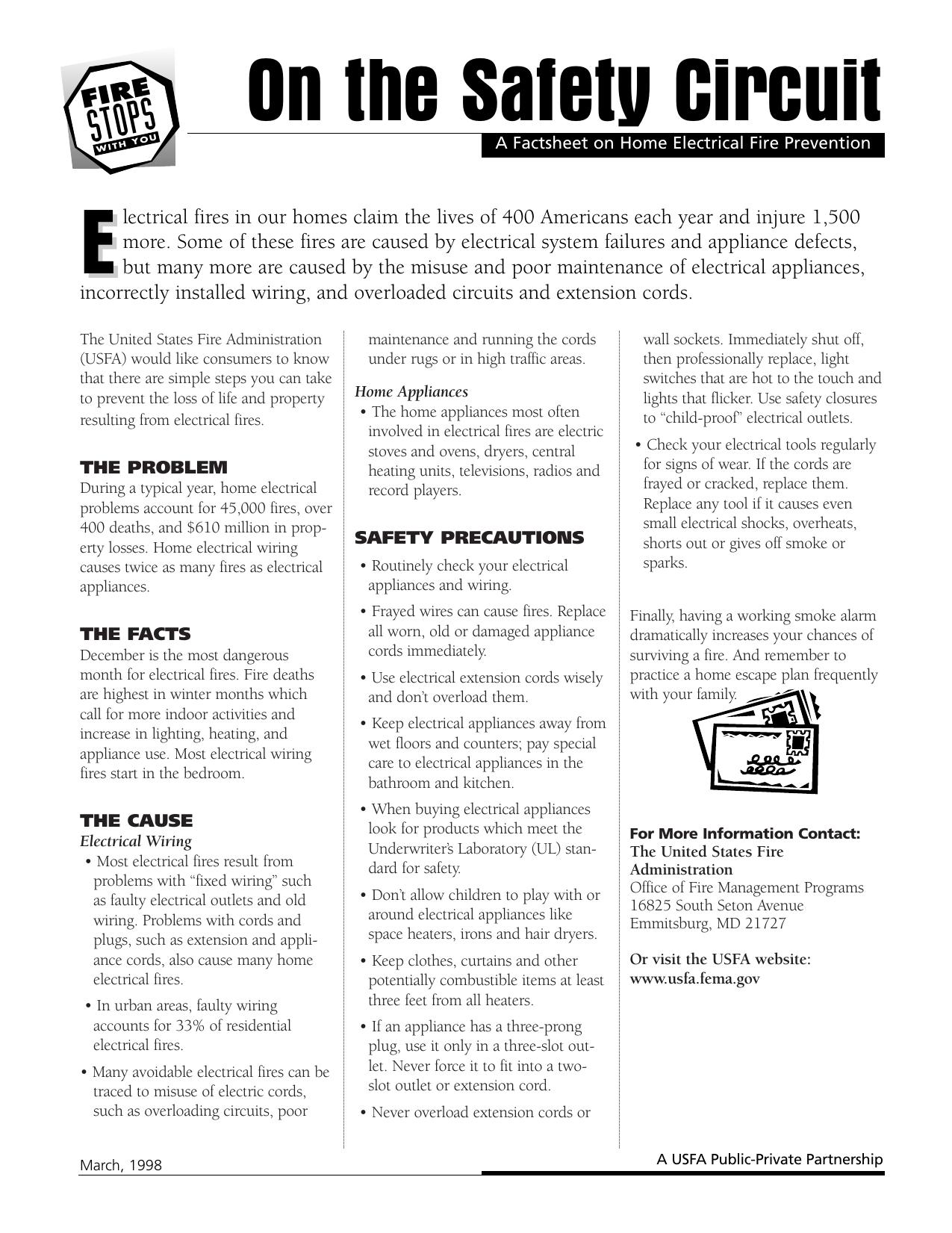 FIRE STOPS WITH YOU - On the Safety Circuit by Unknown