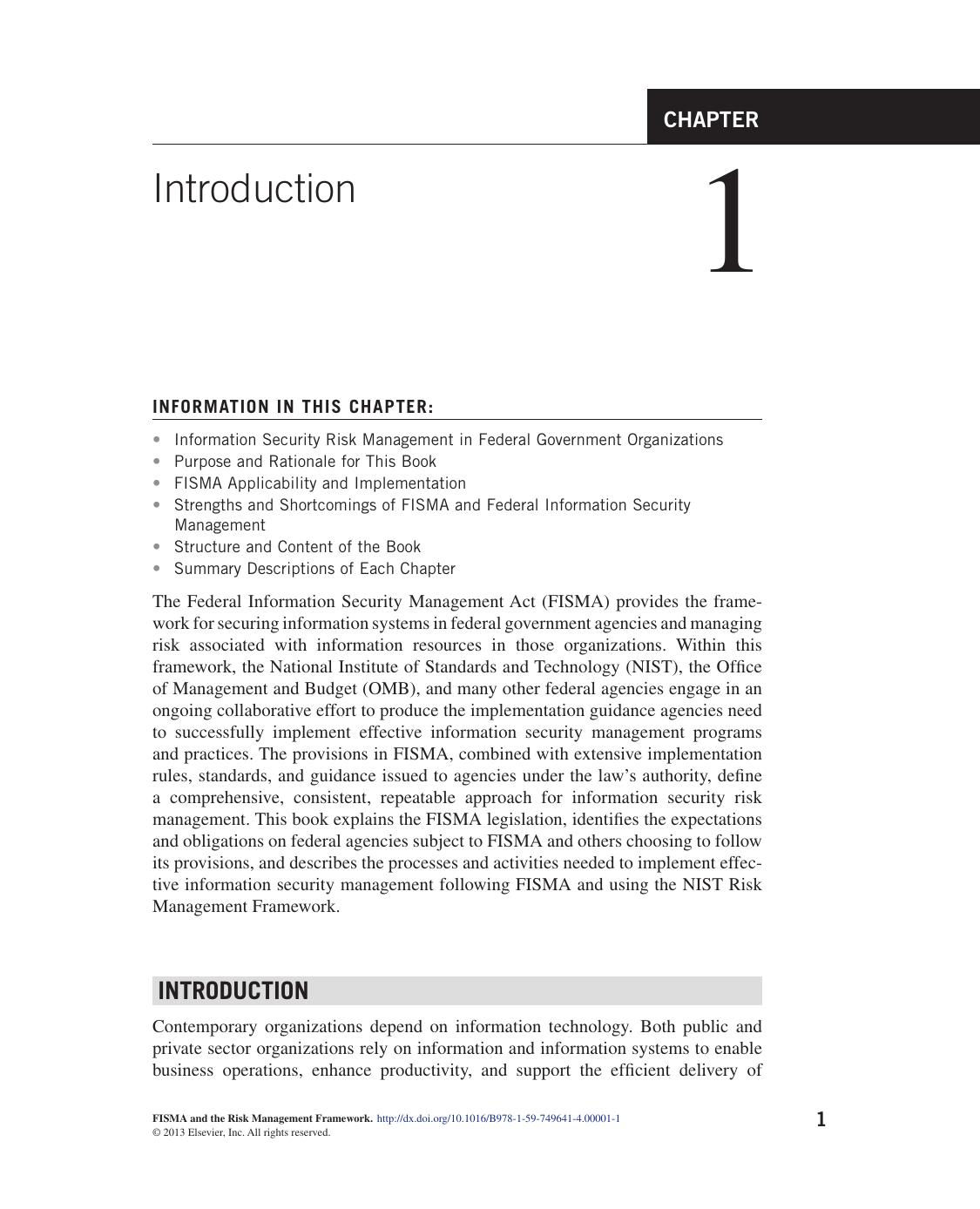FISMA and the Risk Management Framework. The New Practice of Federal Cyber Security by Stephen D. Gantz and Daniel R. Philpott (Eds.)