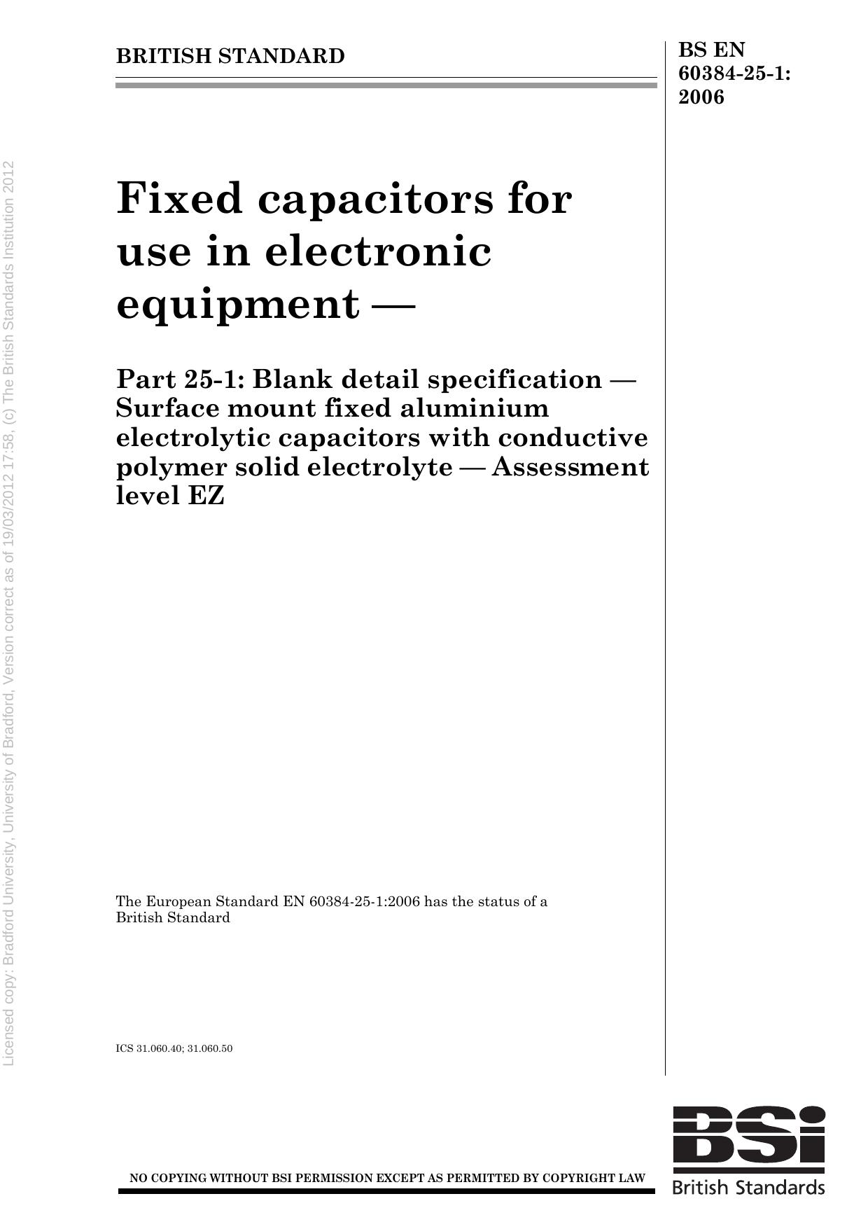 FIXED CAPACITORS FOR USE IN ELECTRONIC EQUIPMENT - by gijyutsu