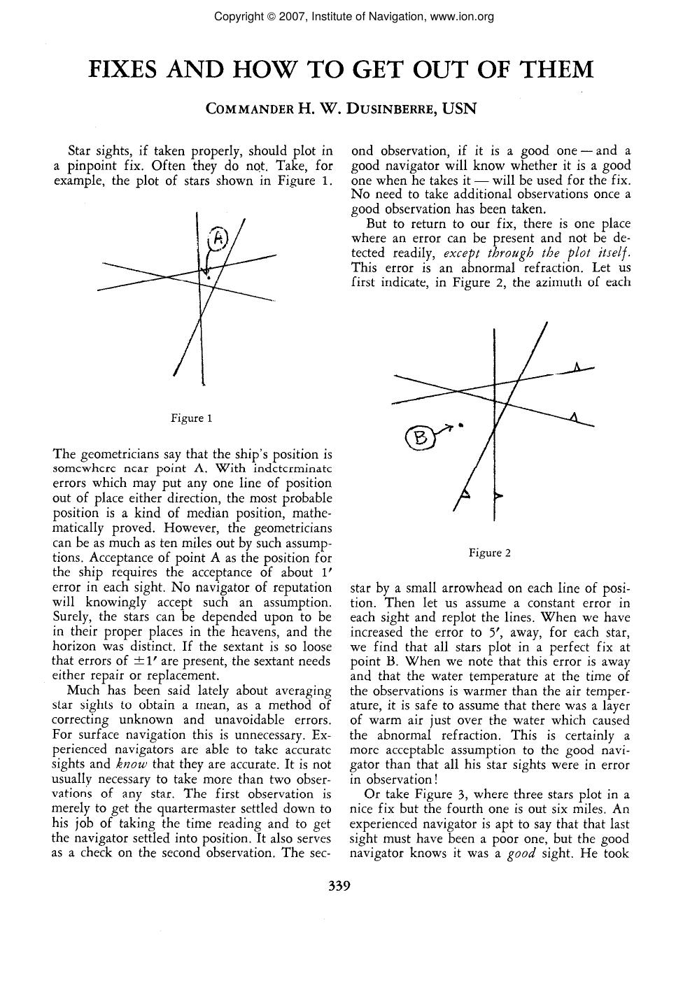 FIXES AND HOW TO GET OUT OF THEM by H. W. DUSINBERRE