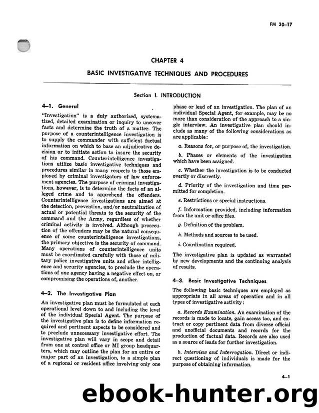 FM 30-7 Counterintelligence Operations Part2 by CloweBG