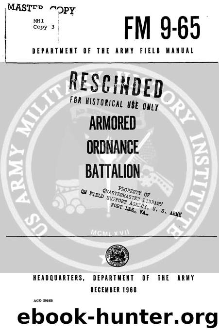 FM 9-65 Armored Ordnance Battalion by Unknown