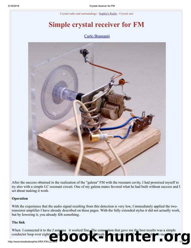 FM Crystal receiver by Unknown
