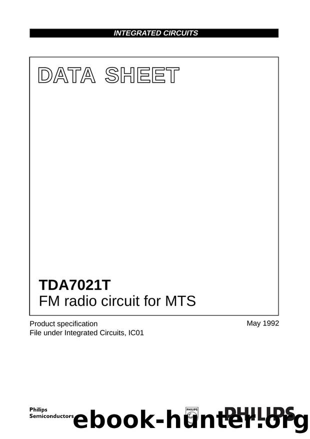 FM radio circuit for MTS by Philips Semiconductors