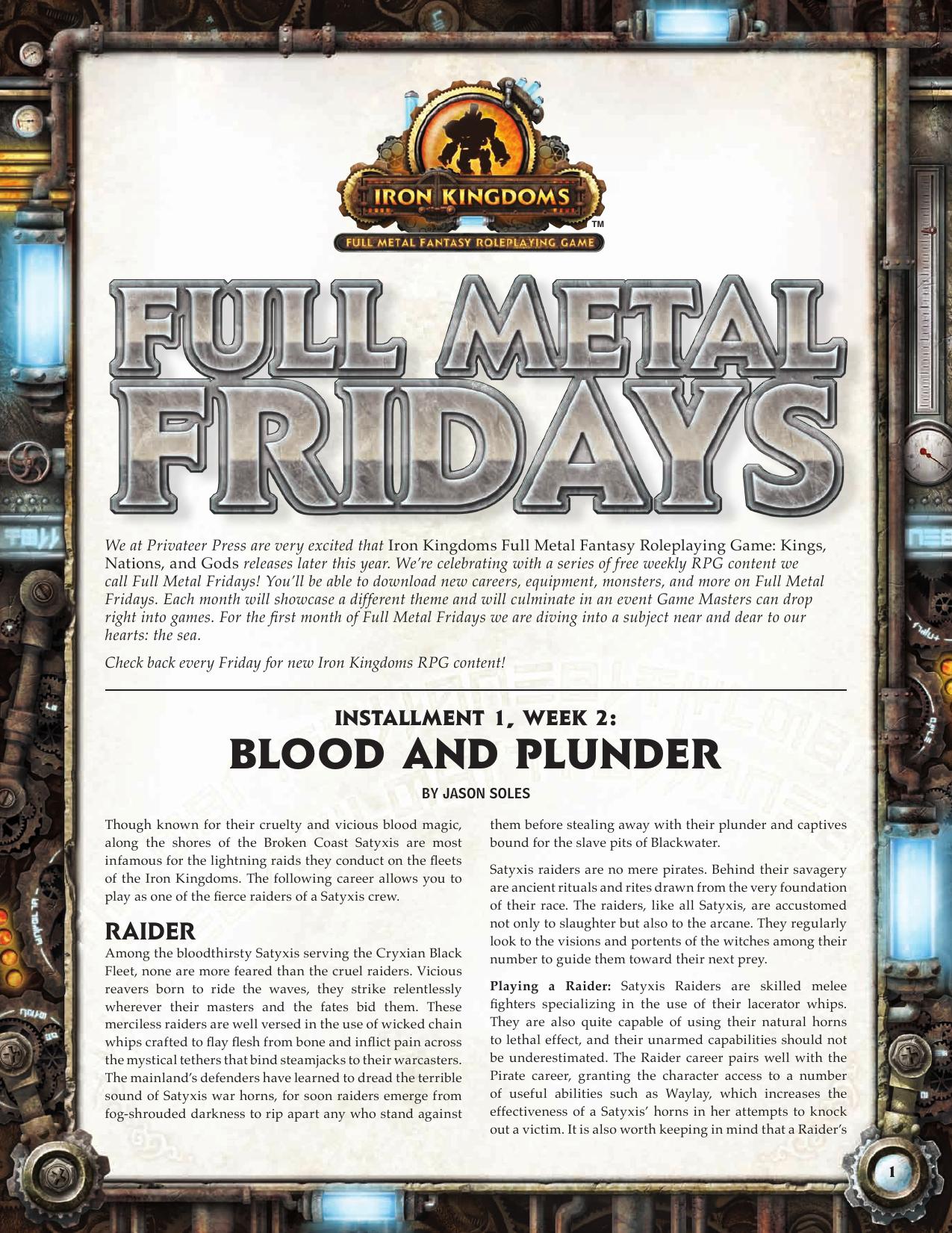 FMF 1.1.2 Blood and Plunder by Unknown