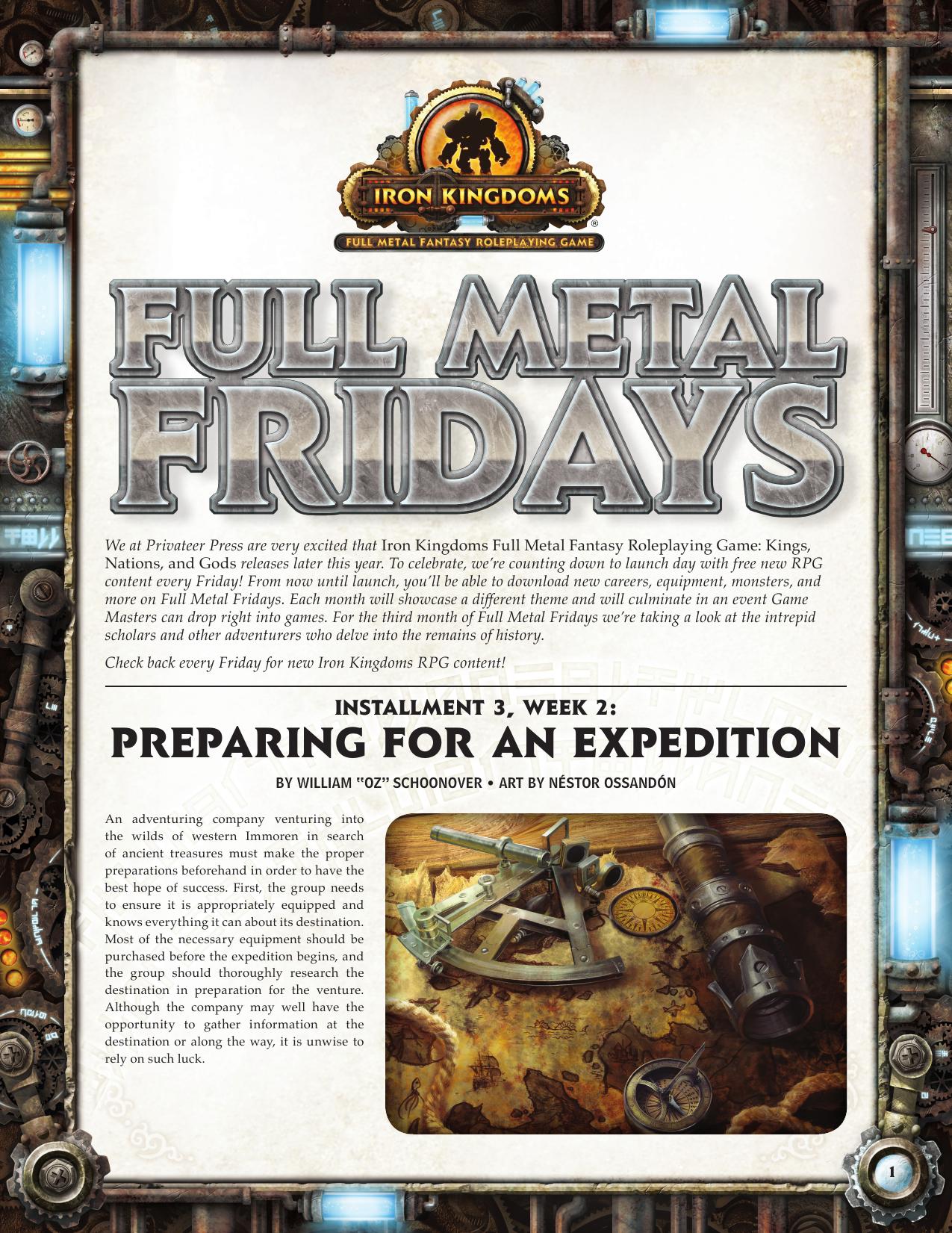 FMF 1.3.2 Preparing for an Expedition by Unknown