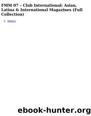 FMM 07 â Club International: Asian, Latina & International Magazines (Full Collection) by Capa Molhada