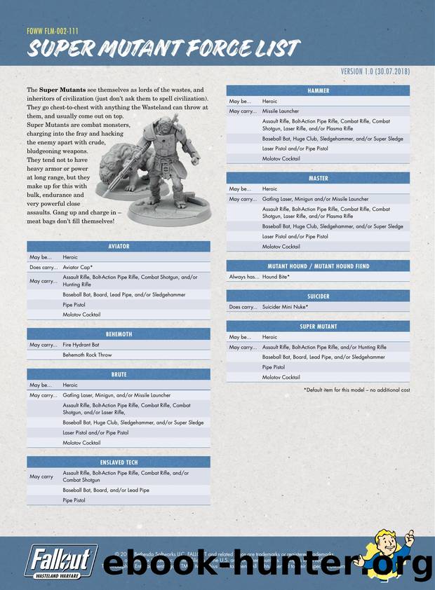FOWW Force Lists SM v.1.0 Download by Unknown