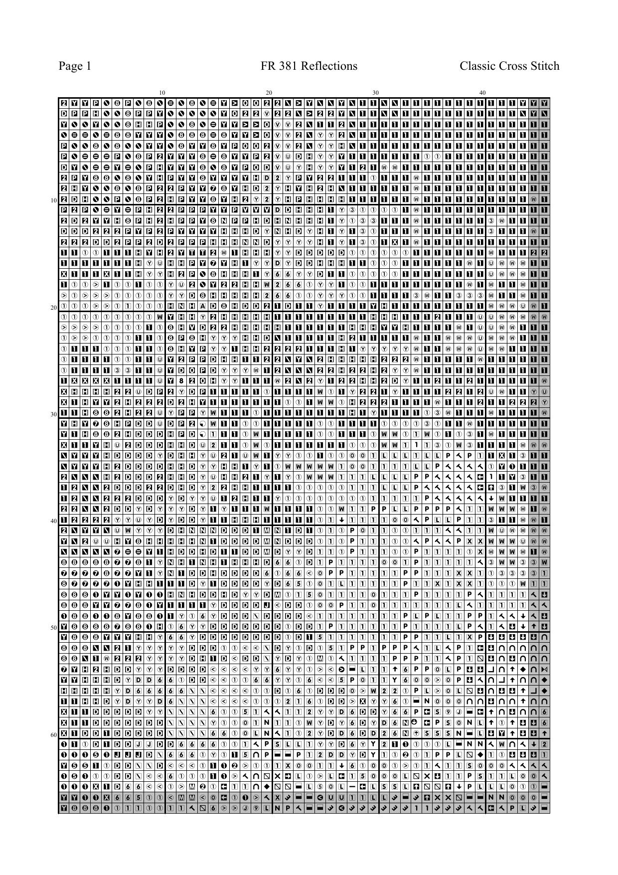 FR 381 Reflections by chart