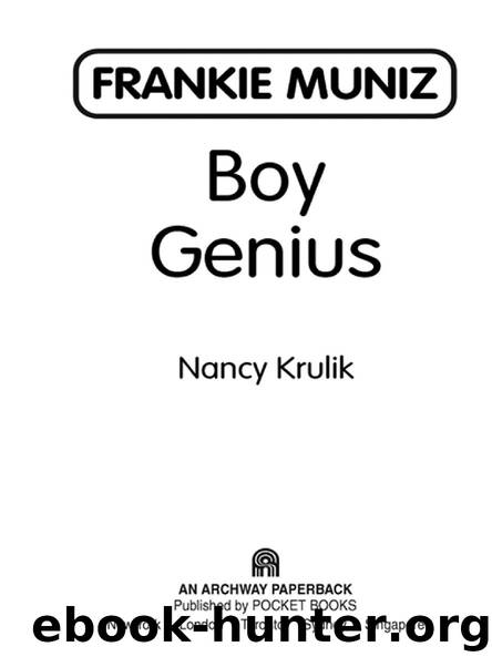 FRANKIE MUNIZ by Nancy Krulik