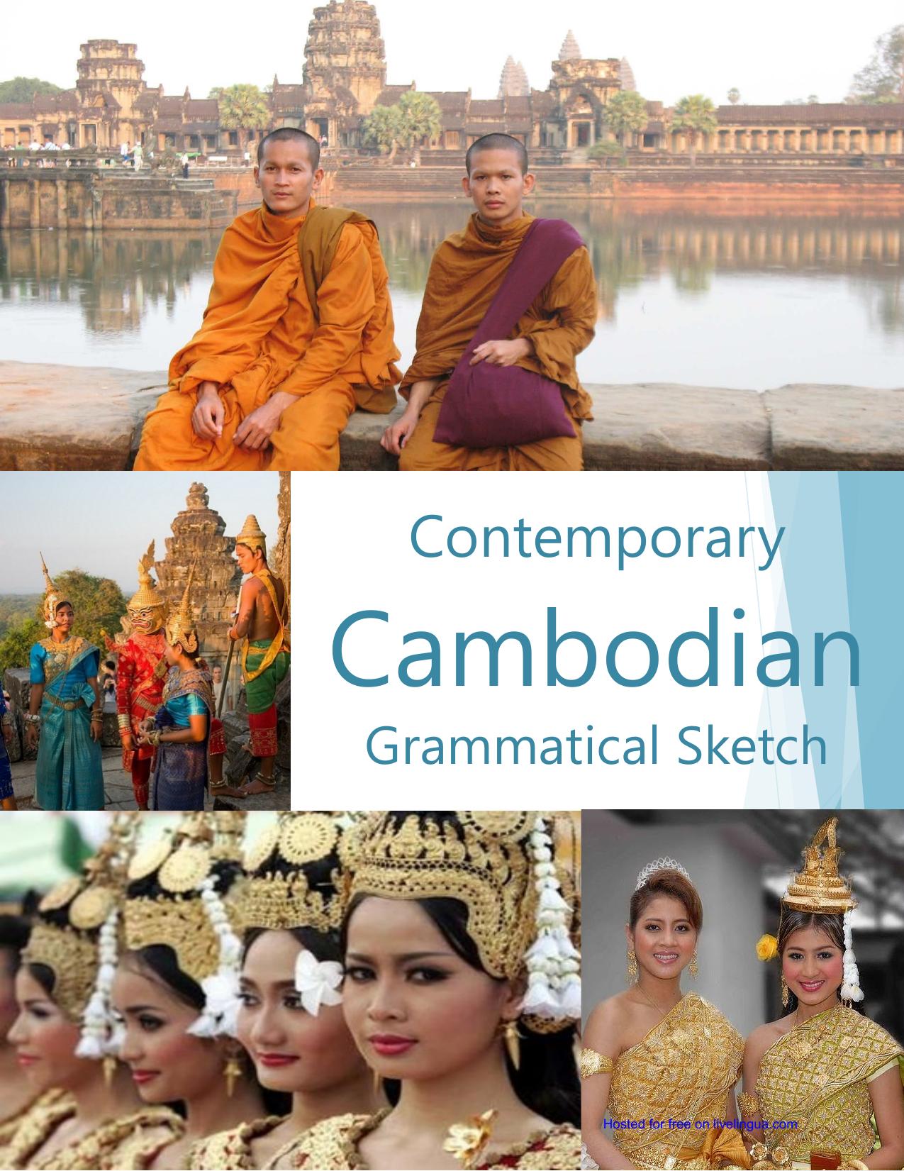 FSI Contemporary Cambodian Grammatical Sketch by Foreign Service Institute