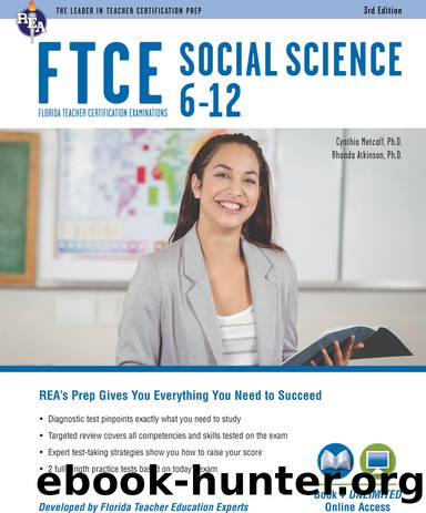 FTCE Social Science 6-12 (037) Book + Online by Atkinson Rhonda;Metcalf Cynthia;