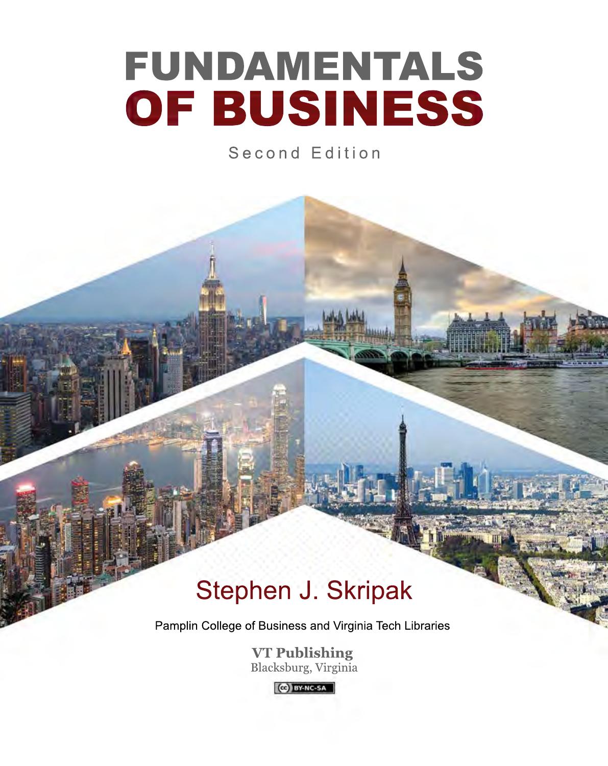FUNDAMENTALS OF BUSINESS by Stephen J. Skripak