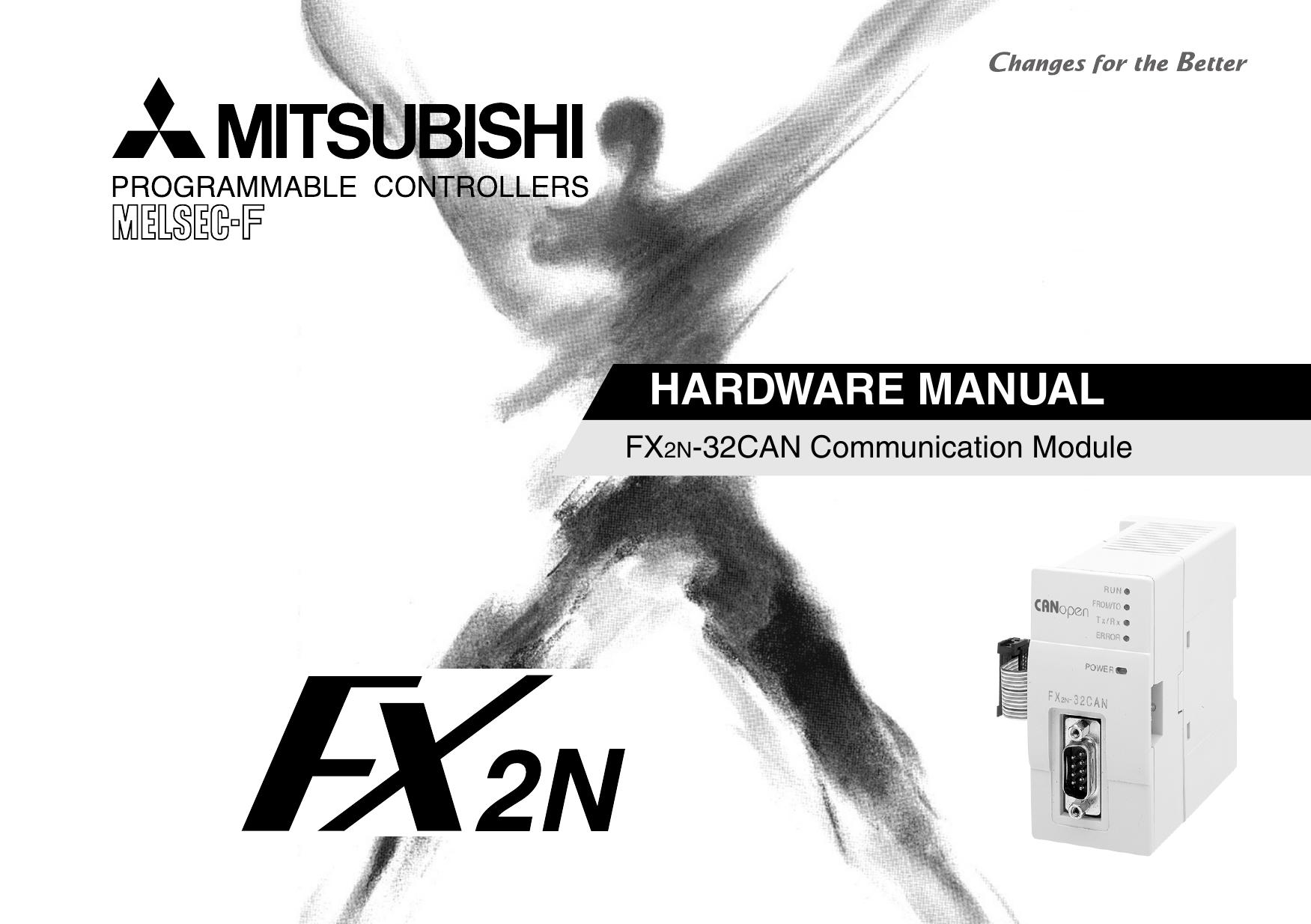 FX2N-32CAN Communication Module HARDWARE MANUAL by MITSUBISHI ELECTRIC CORPORATION