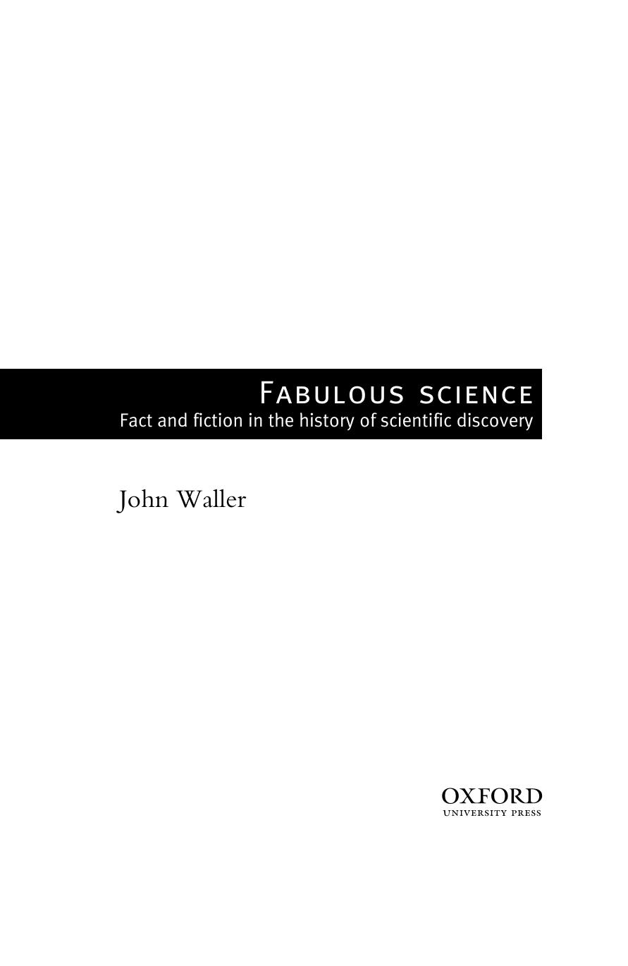 Fabulous Science [Fact And Fiction In The History Of Scientific Discovery] by Unknown