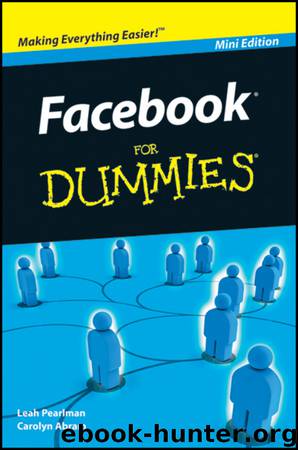 Facebook For Dummies, Mini Edition by Pearlman Leah