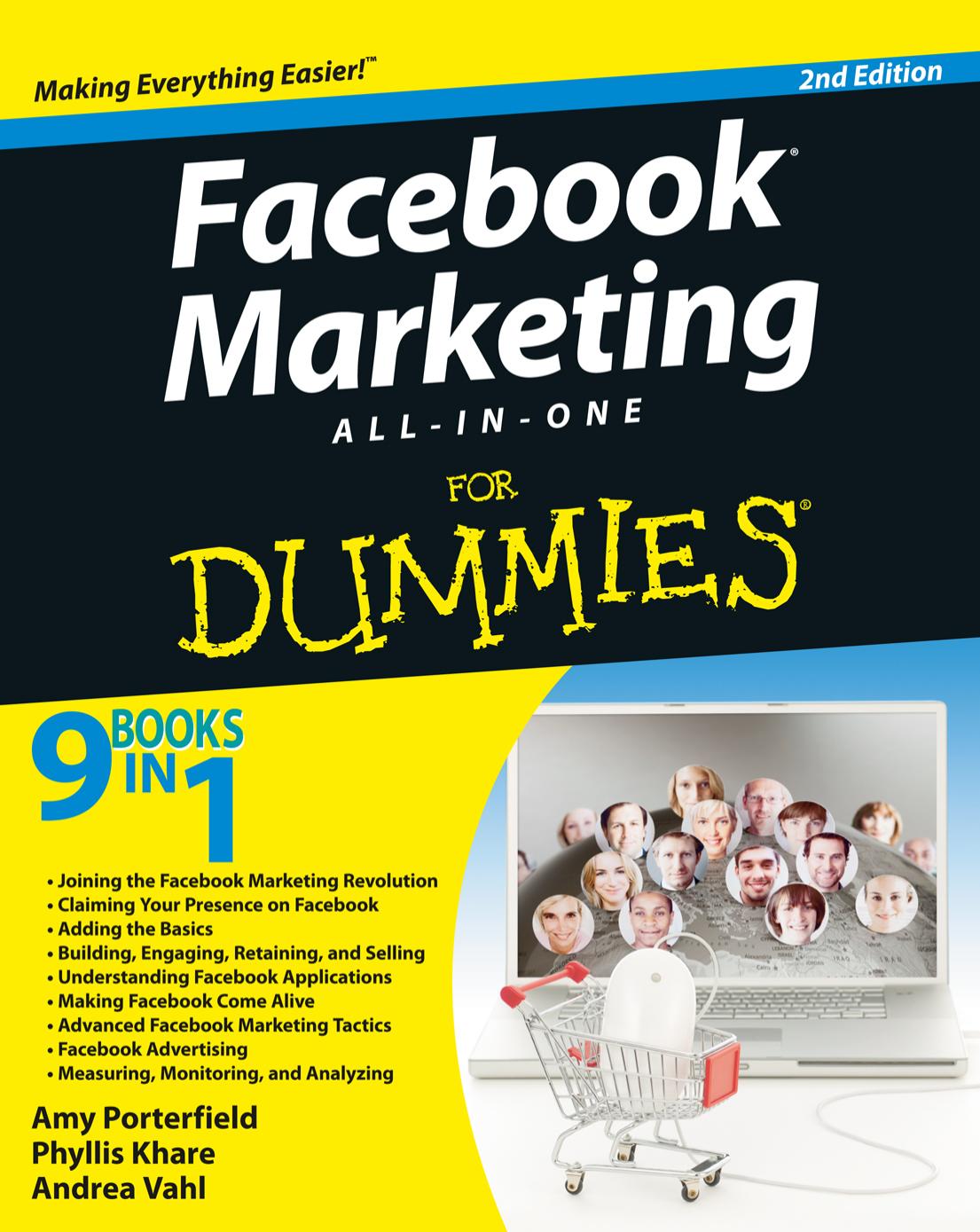 Facebook Marketing All-in-One For Dummies by Amy Porterfield Phyllis Khare Andrea Vahl