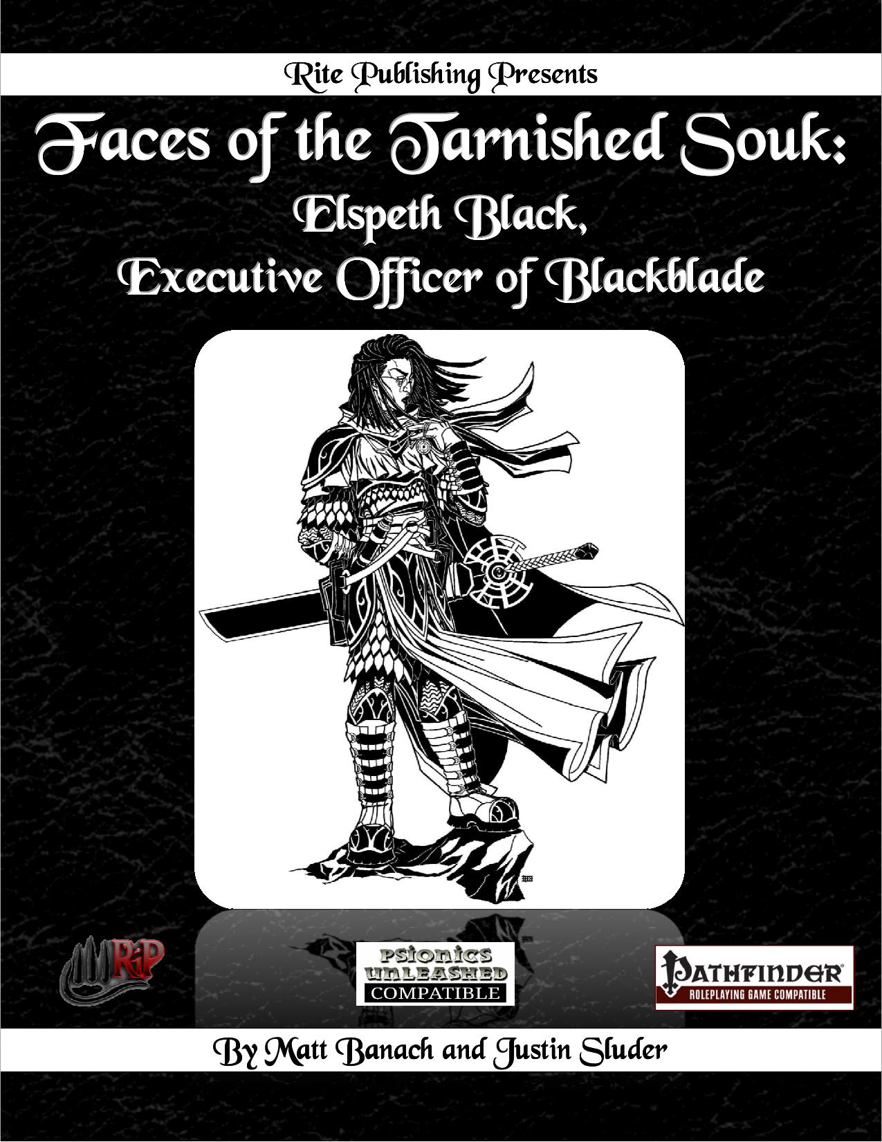 Faces of the Tarnished Souk by Elspeth Black Executive Officer of Blackblade