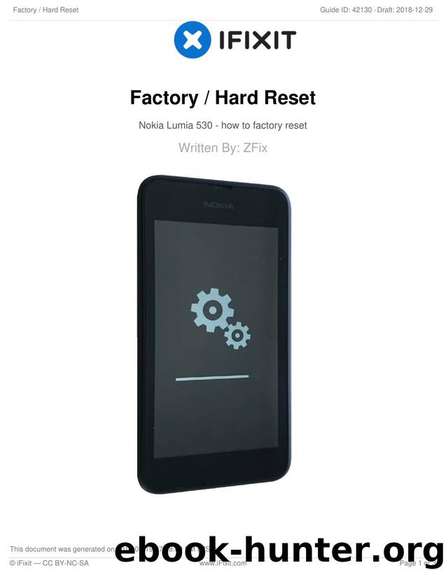 Factory  Hard Reset by Unknown