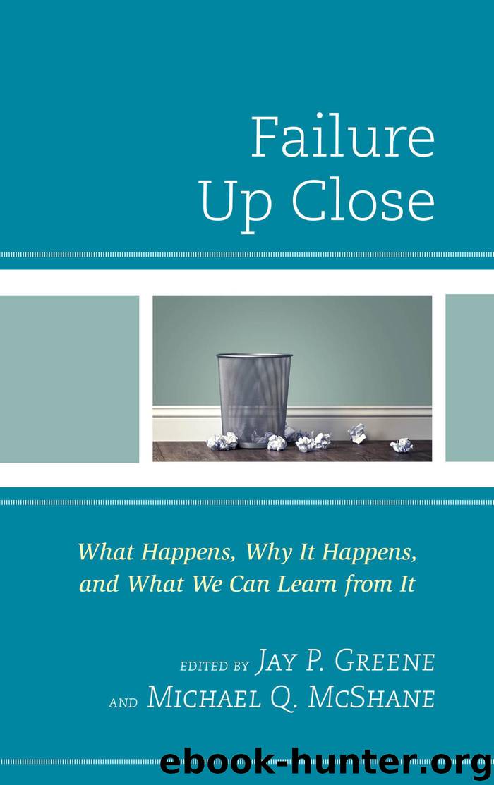 Failure Up Close by Jay P. Greene Michael Q. McShane
