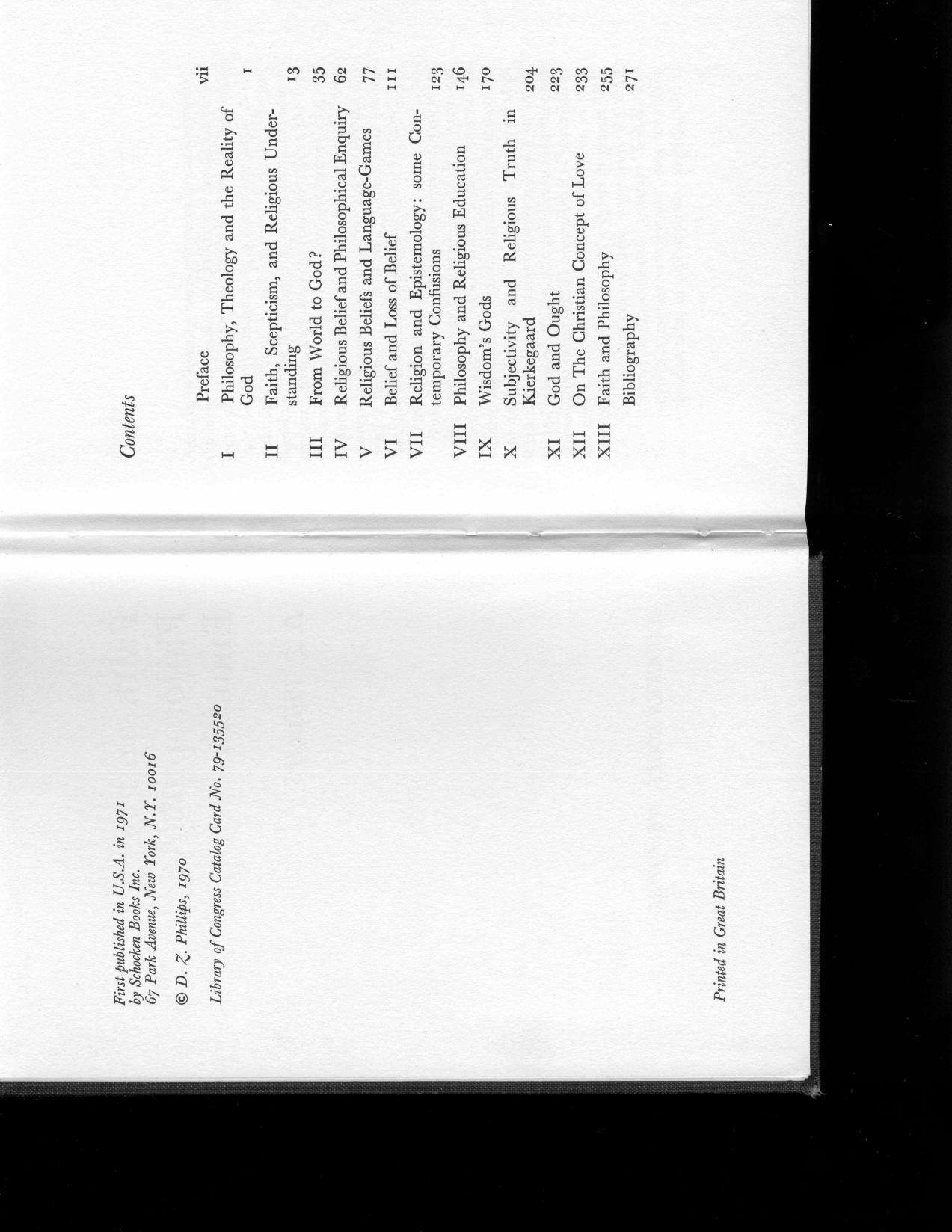 Faith and Philosophical Enquiry by D. Z. Phillips