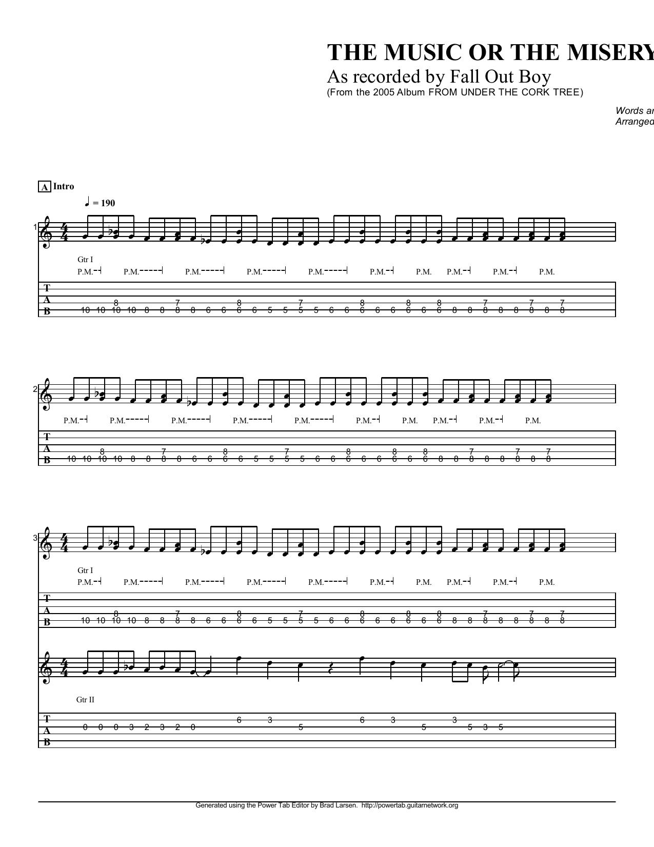 Fall Out Boy - Music Or The Mis by princess