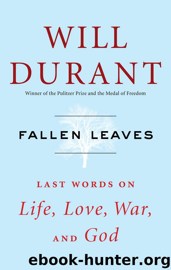 Fallen Leaves by Will Durant