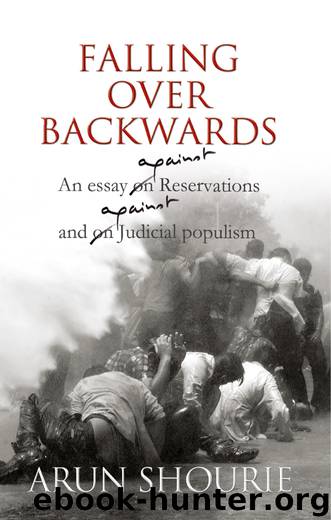 Falling Over Backwards by Arun Shourie