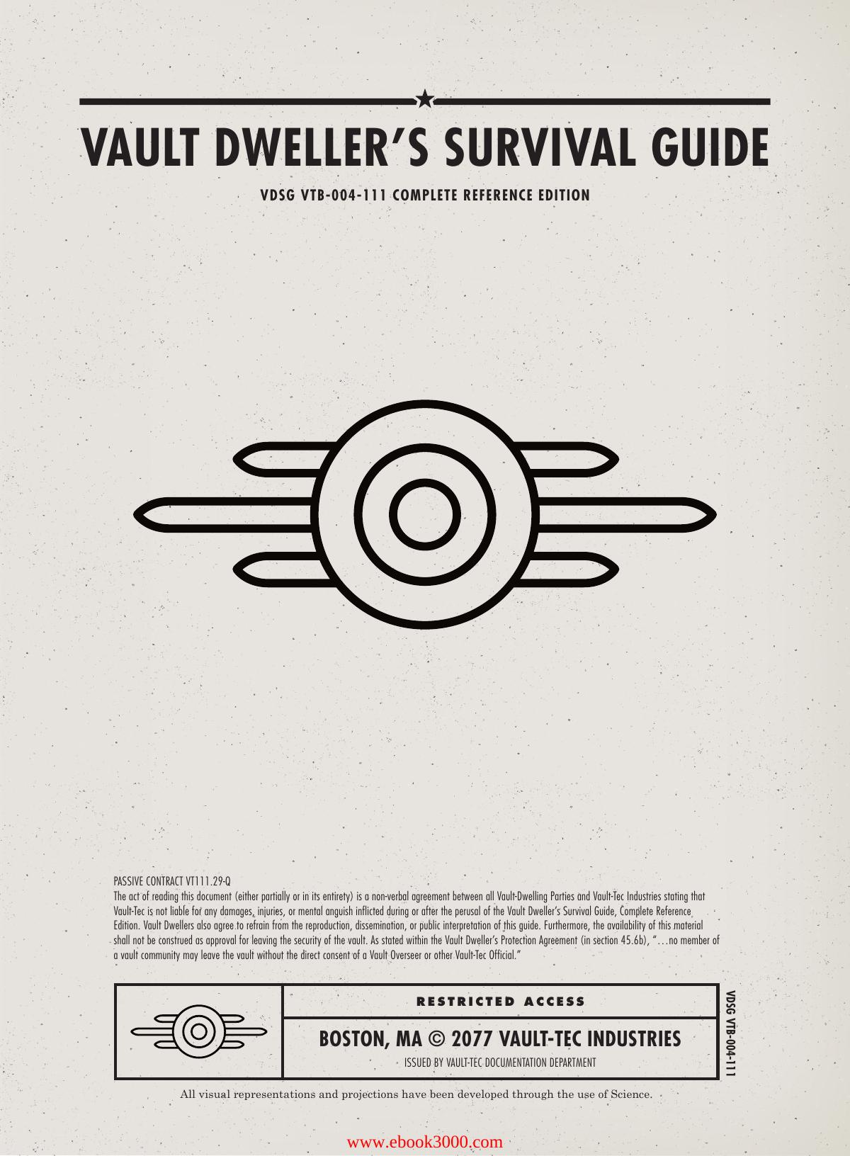 Fallout 4 Vault Dweller's Survival Guide: Prima Official Game Guide by Unknow