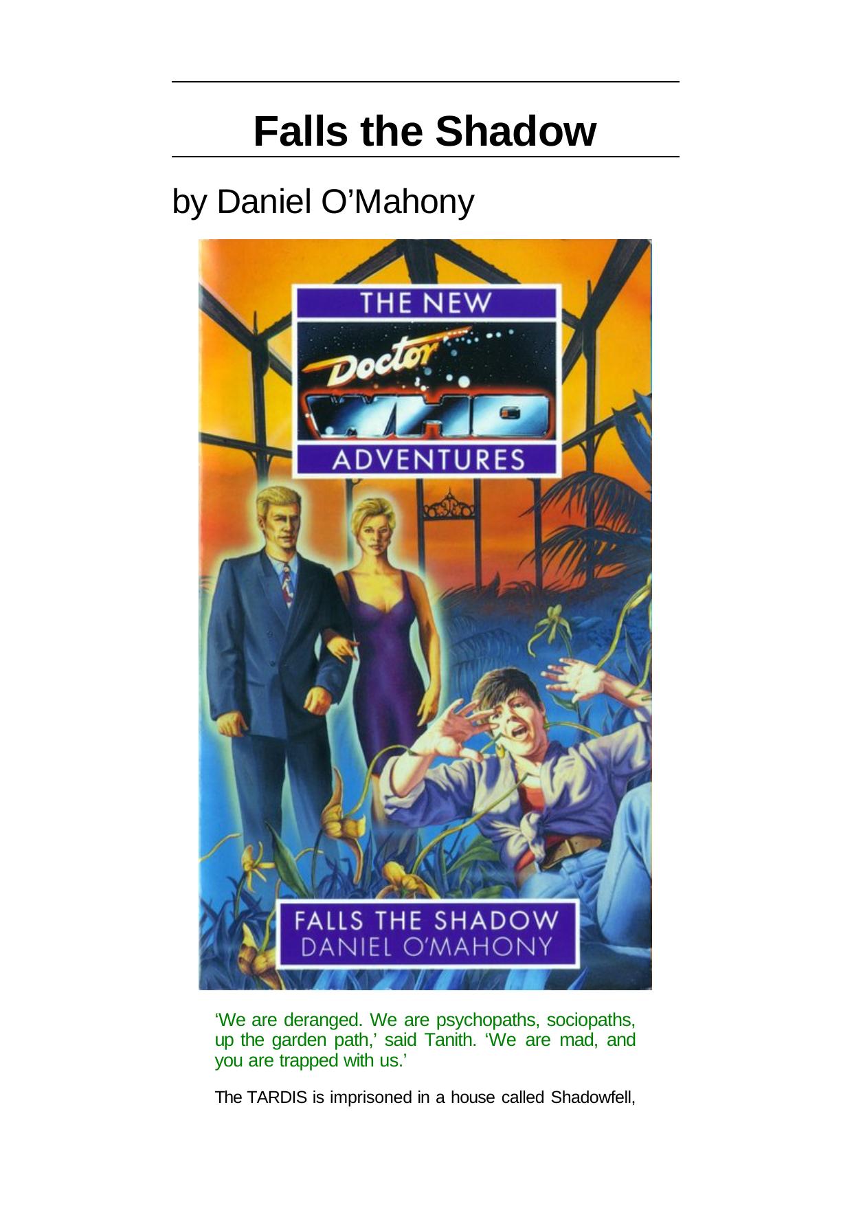 Falls the Shadow (The New Doctor Who Adventures) by Daniel O'Mahony