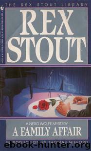 Family Affair by Rex Stout