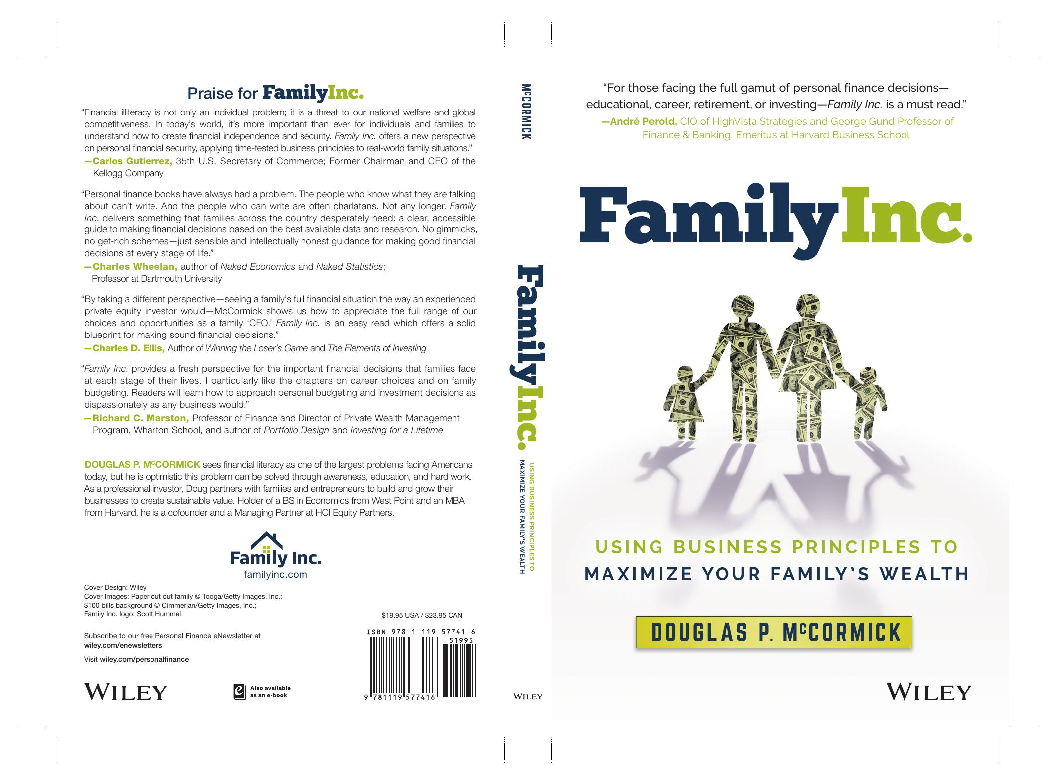 Family Inc.: Using Business Principles to Maximize Your Family's Wealth by Douglas P. McCormick