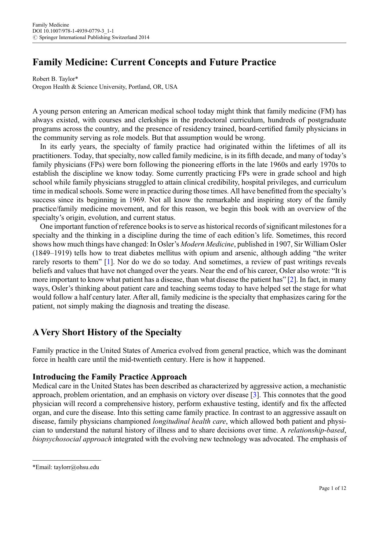 Family Medicine: Principles and Practice by Paul Paulman Robert Taylor (eds.)