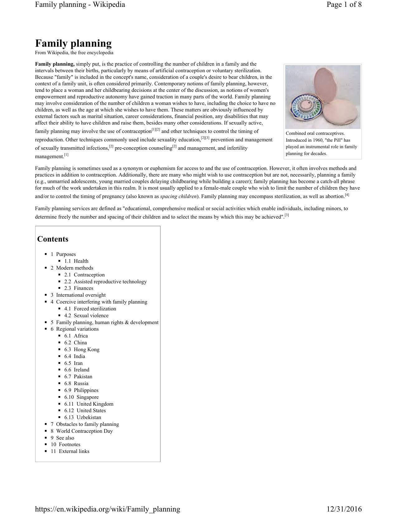 Family Planning-2016 by Unknown