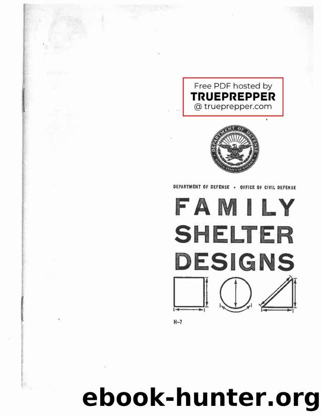 Family Shelter Designs DOD Civil Defense Cover by Beyond Signal