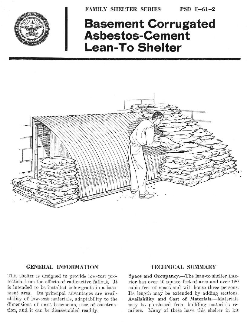 Family Shelter Series PSD F-61-2 by Unknown