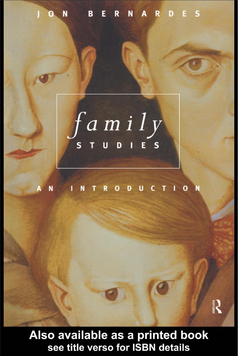 Family Studies: An Introduction by Jon Bernardes