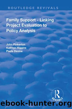 Family Support - Linking Project Evaluation to Policy Analysis by John Pinkerton Kathryn Higgins