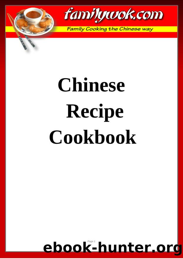 Family Wok Cookbook by Unknown