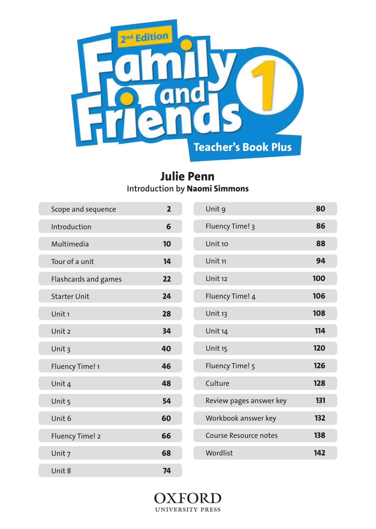 Family and Friends 1 2nd Teacher's Book by Unknown