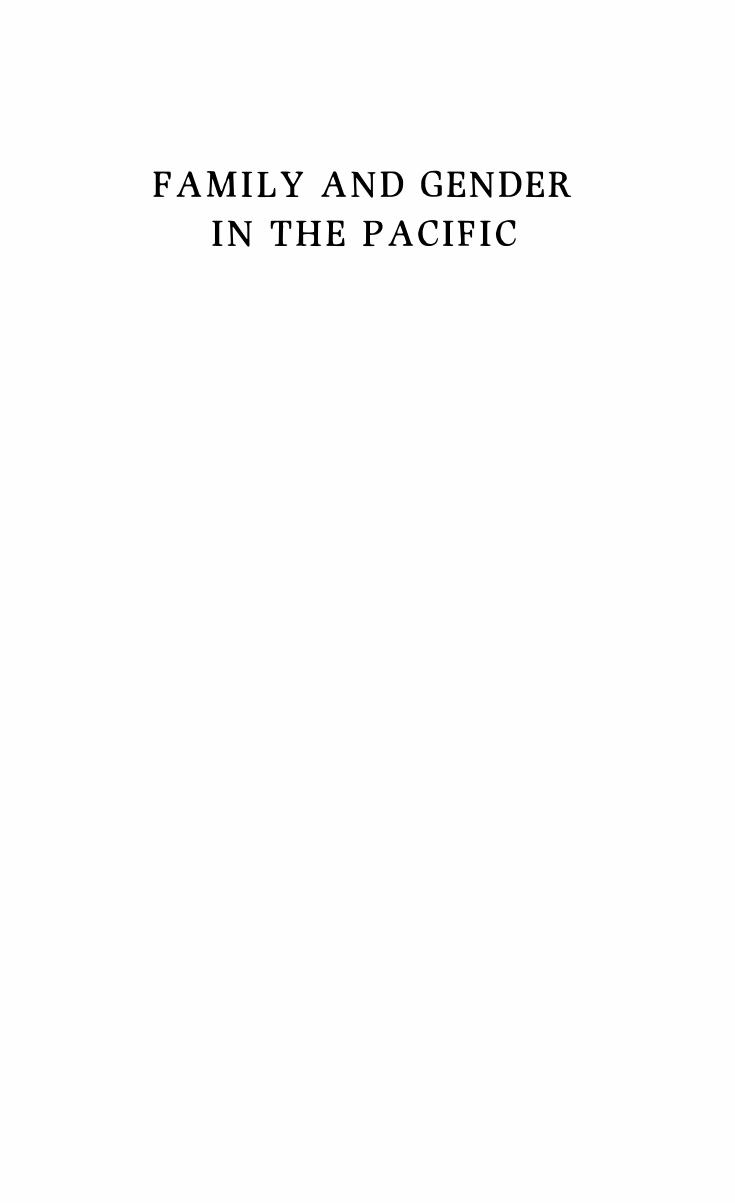 Family and Gender in the Pacific: Domestic Contradictions and the Colonial Impact by Margaret Jolly Martha Macintyre