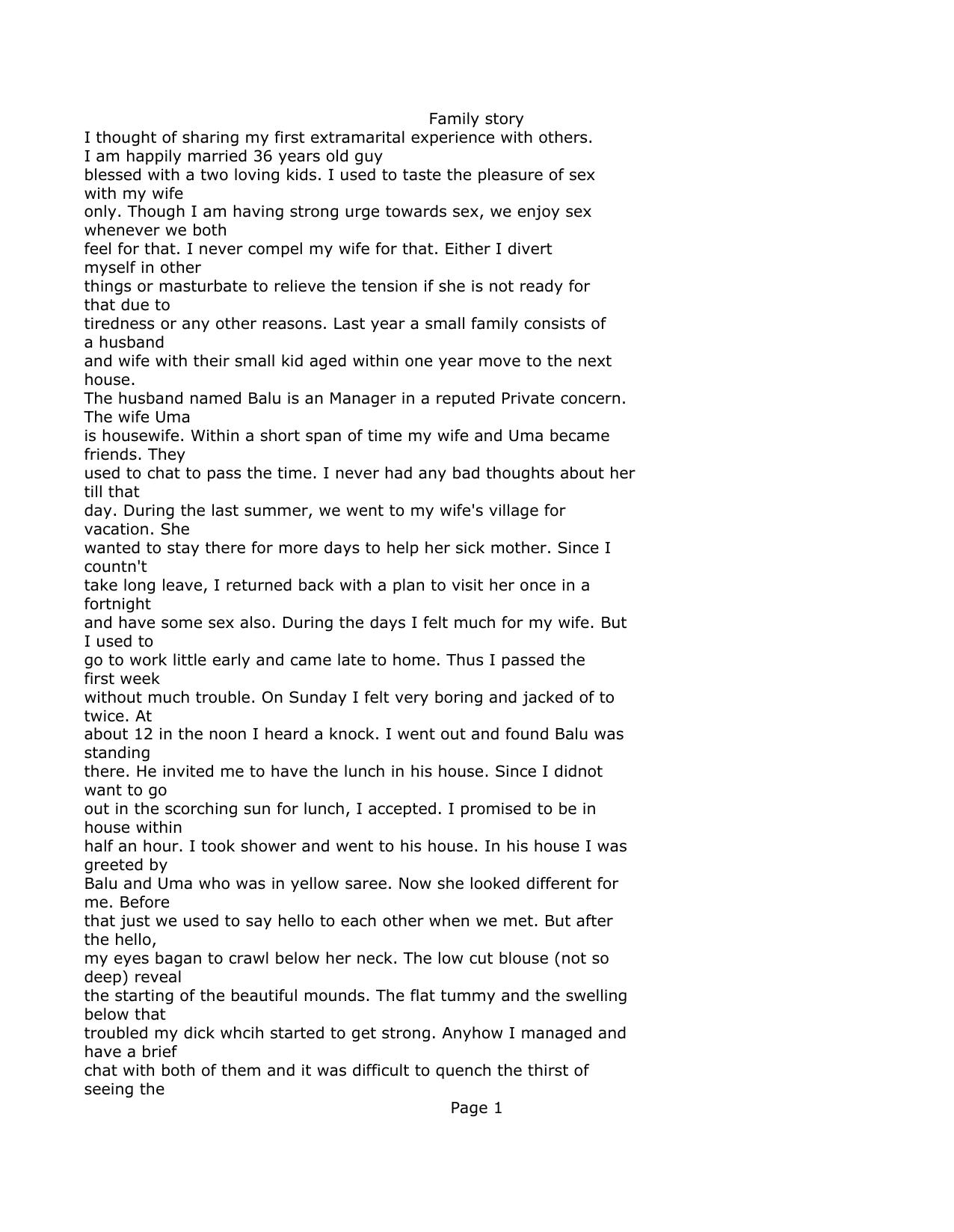 Family story by Unknown