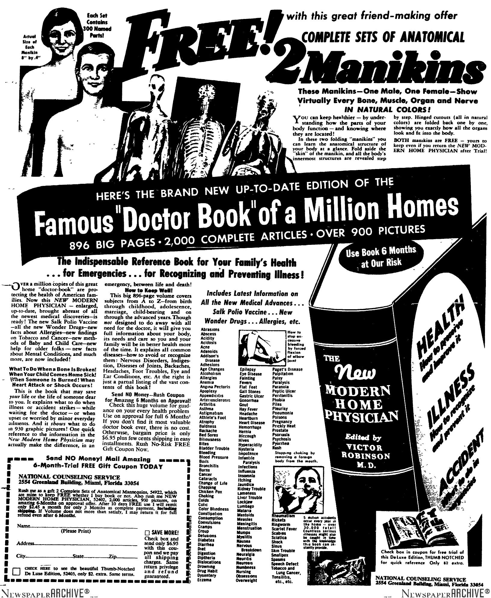 Famous Doctor Book Of A Million Homes by Copyright 2005 Heritage Microfilm Inc. & Newspaperarchive.com