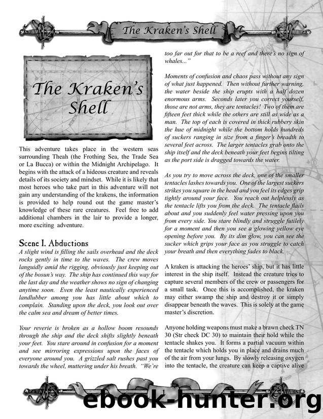 Fan Adventure by The Kraken's Shell
