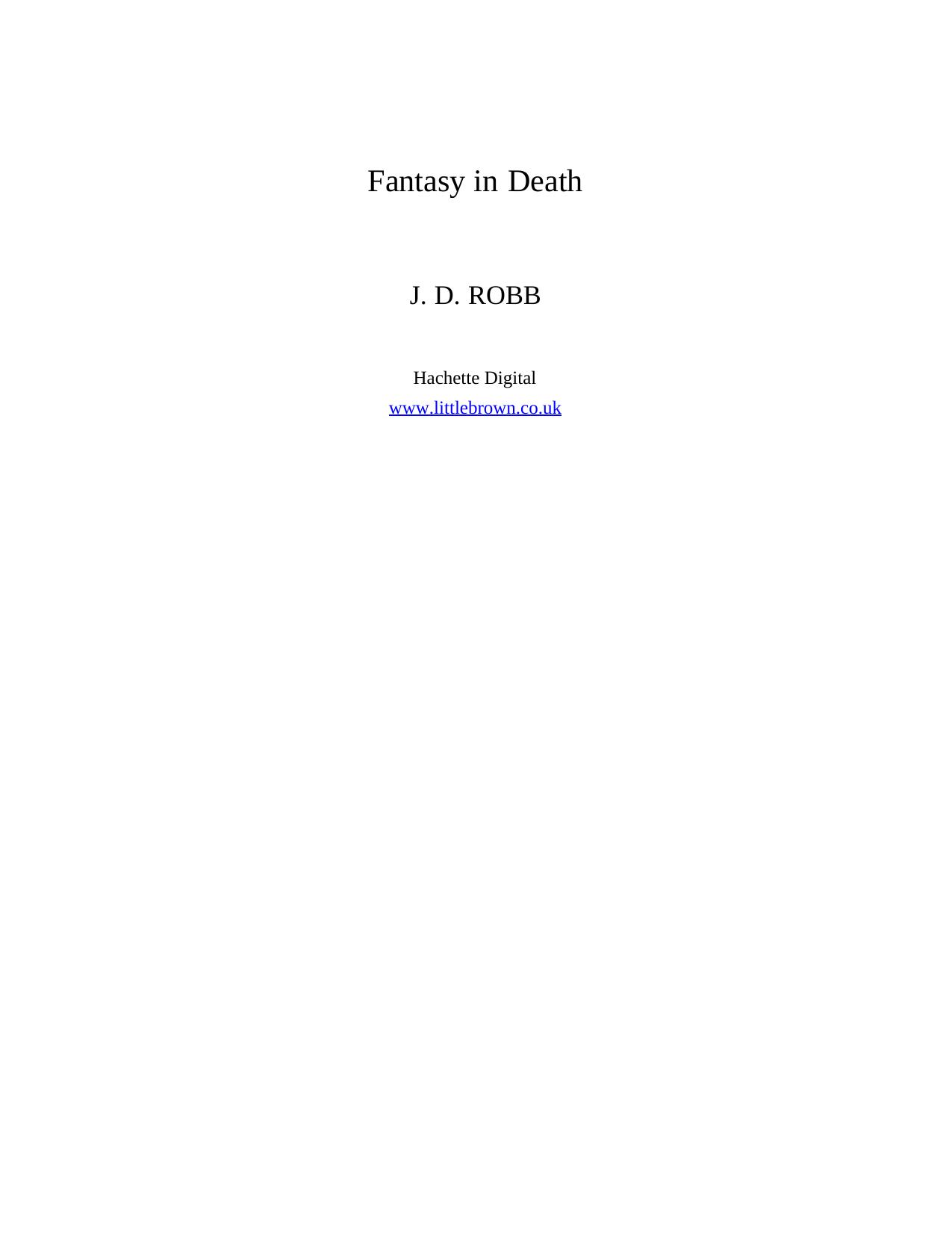 Fantasy in Death by Fantasy in Death