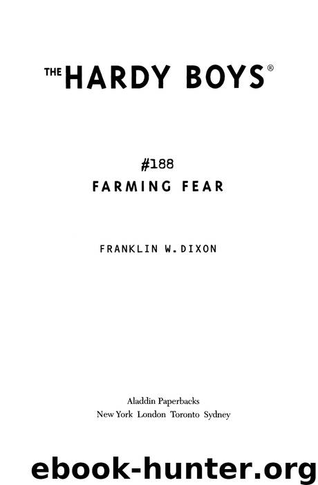 Farming Fear by Franklin W. Dixon