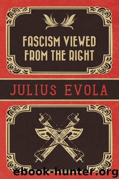 Fascism Viewed From the Right by Julius Evola