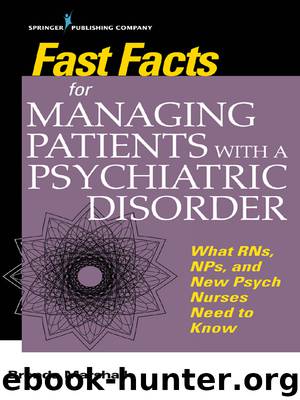 Fast Facts for Managing Patients with a Psychiatric Disorder by Brenda Marshall EdD PMHNP-BC ANEF