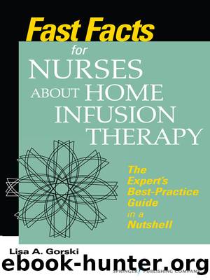 Fast Facts for Nurses about Home Infusion Therapy by Gorski Lisa A. MS RN HHCNS-BC CRNI FAAN;